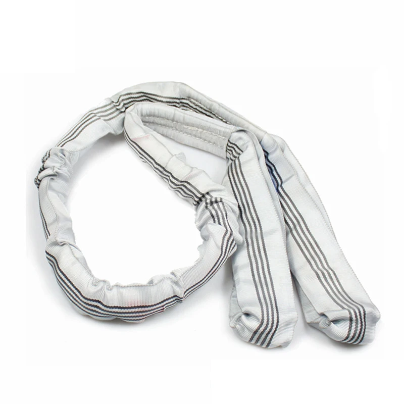 4T gray eye to eye Polyester round sling belt for lifting loads