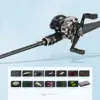 Combo de moulinet rotatif à poignée pistolet pour gaucher