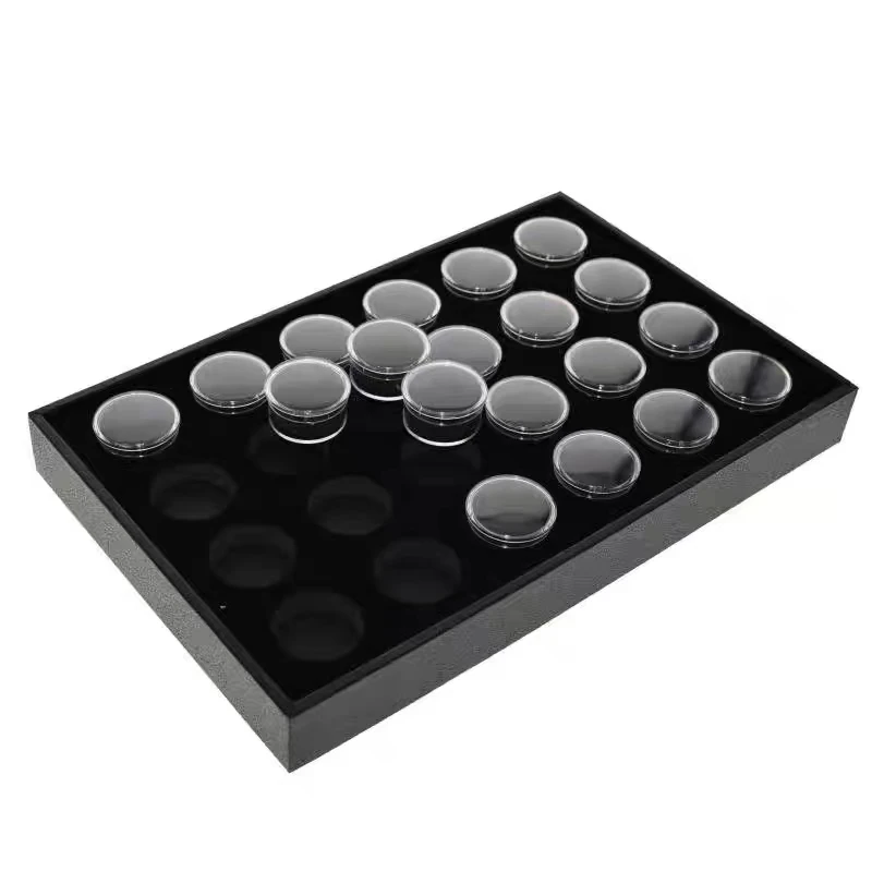 Nail Art 25 grid Black Decorative Drill Nail Ornament Storage Box Sorting easy collection