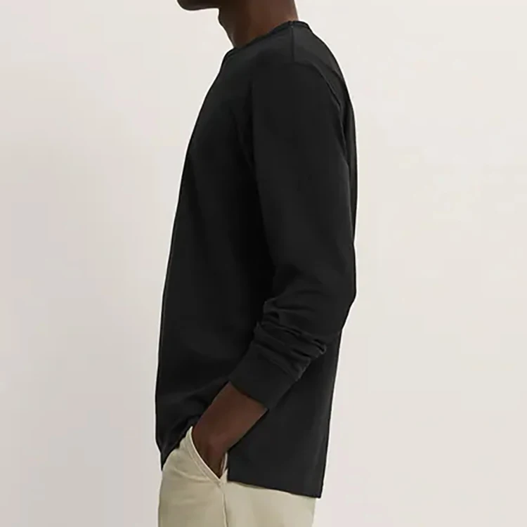 Custom Men's Long Sleeve Tshirt High Quality Heavyweight Luxury Blank