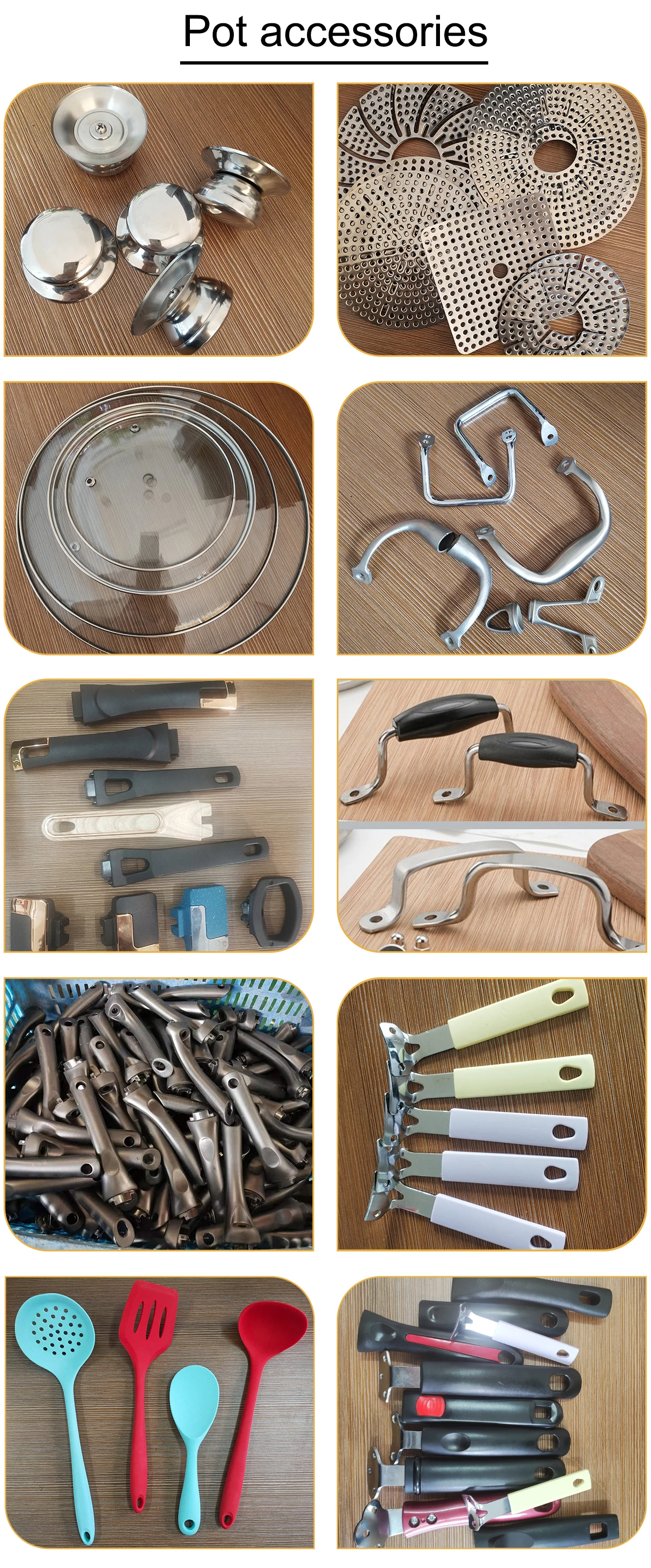 Universal Multisized Silicone Glass Lid Covers For Pots And Pans