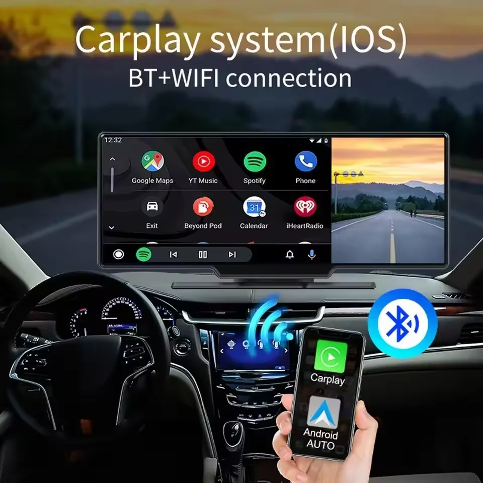 Portable Car Multimedia Player - 11.26 Inch IPS HD Touch Screen