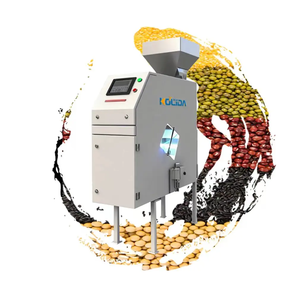 Optical CCD Seed Rice Nuts Sorting Machine Red Bean Chickpea Equipment Beans Color Sorting Machine for Food Processing