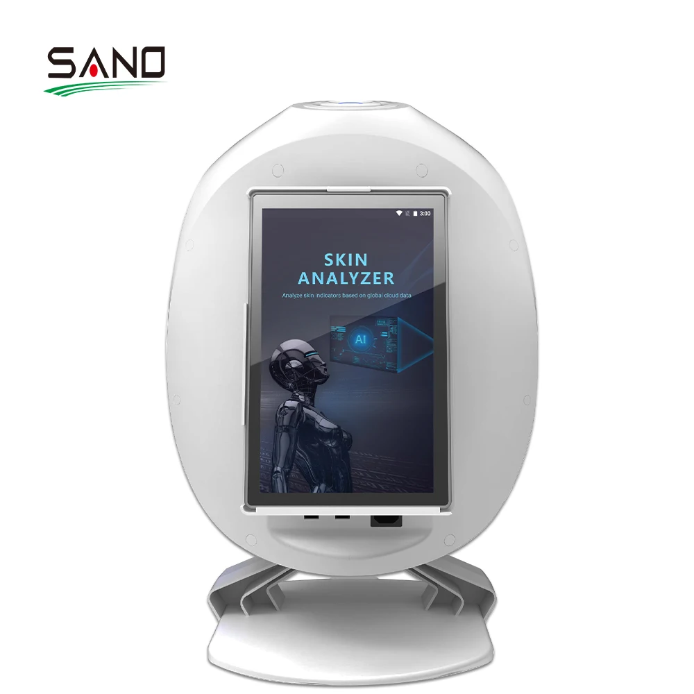 Best AI Digital Facial Skin Scanner Analyzer Handheld Face Analysis Machine with EU IT JP US ZA Plug Types