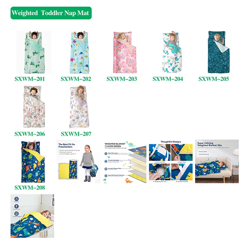 Preschool Custom Printing Kids Sleeping Nap Mat Use Ecofriendly Rolled Up Portable Rolled