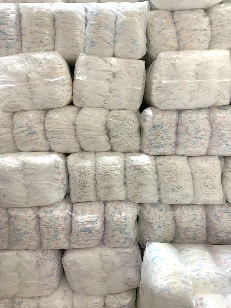 Selling Panty Tipe Aptamill Baby Daipers Pants Diaper in Packs B Grade Babybdiaper in Pallets