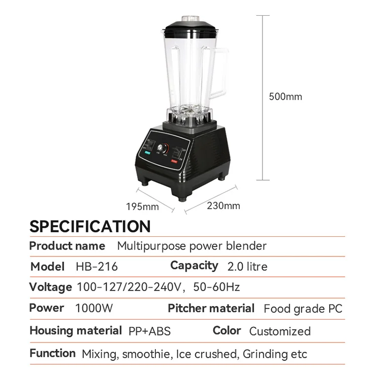 Kitchen High Power High Speed Multifunction Blenders Shakes Smoothies
