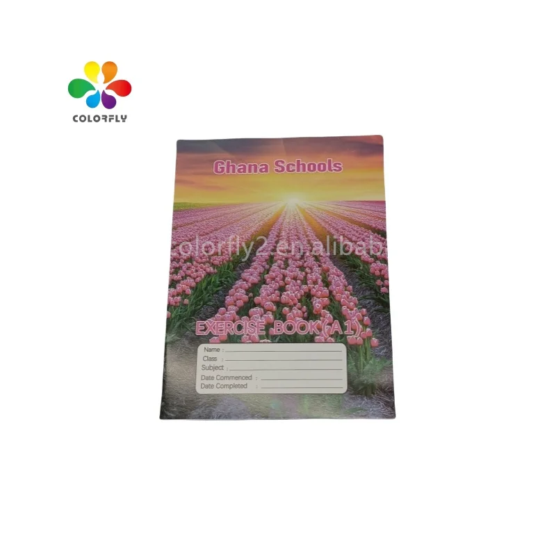 High Quality Ghana A1 Exercise Book White Inner Paper Custom Design  Exercise Books for Schools in Ghana square Exercise Book