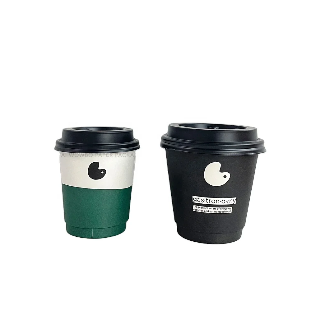 Sustainable Black Pre-Printed Coffee Cup Sleeves