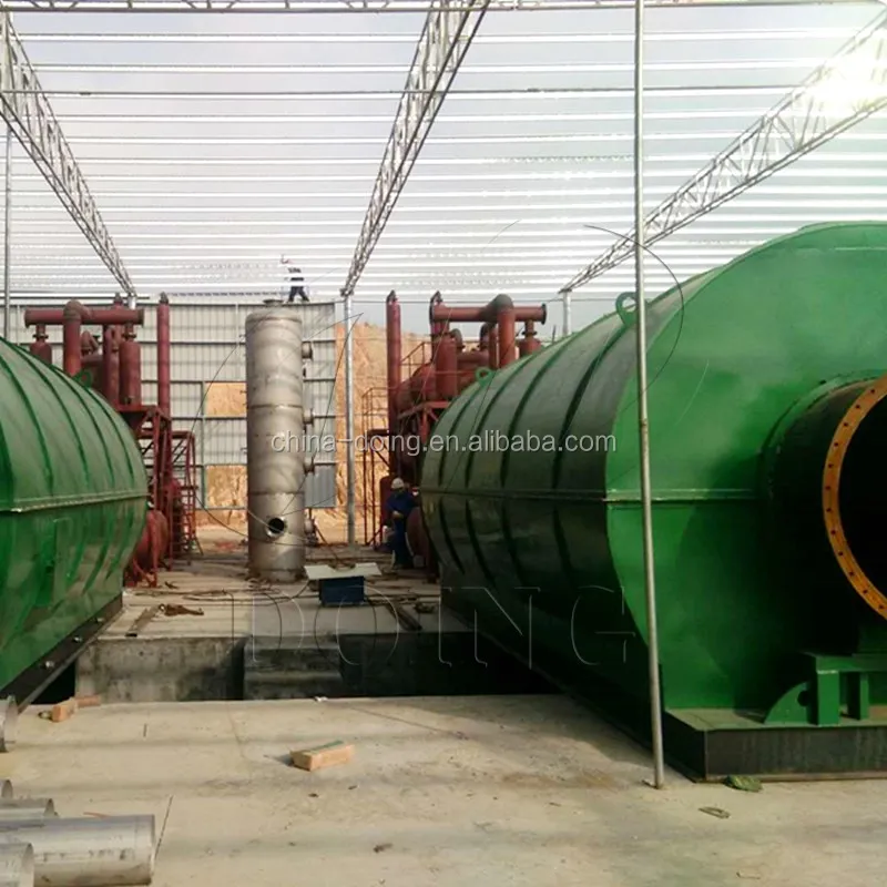 12 Ton Scrap Tyres Processing Machines Pyrolysis Waste Tyre to Oil for Tyre Recycling Business Plan in Australia