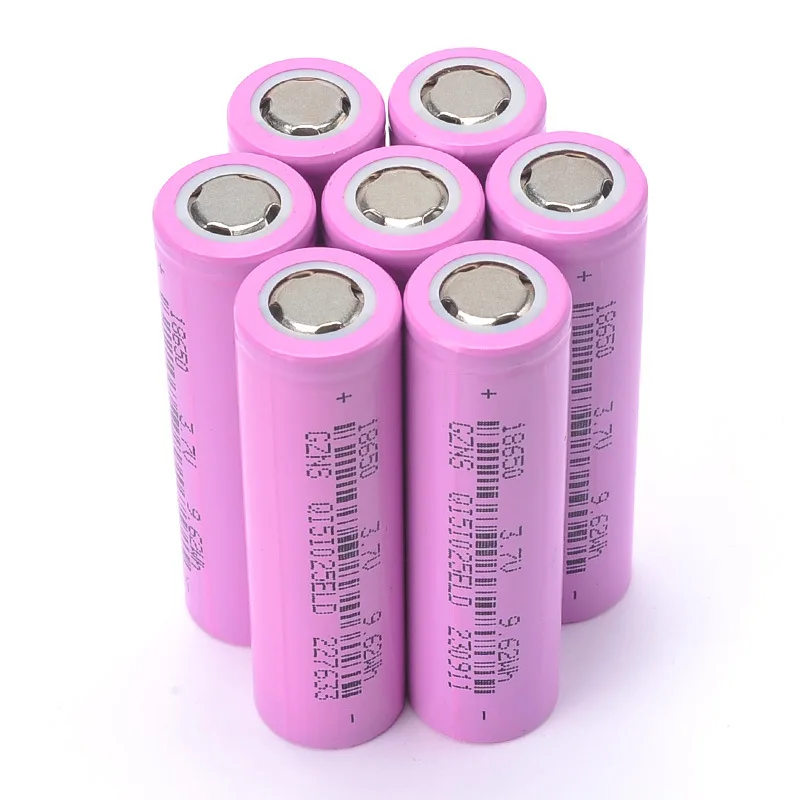 ピンク輸入リチウム電池2000mah 2600mah 3000mah 3.7v 18650リチウム