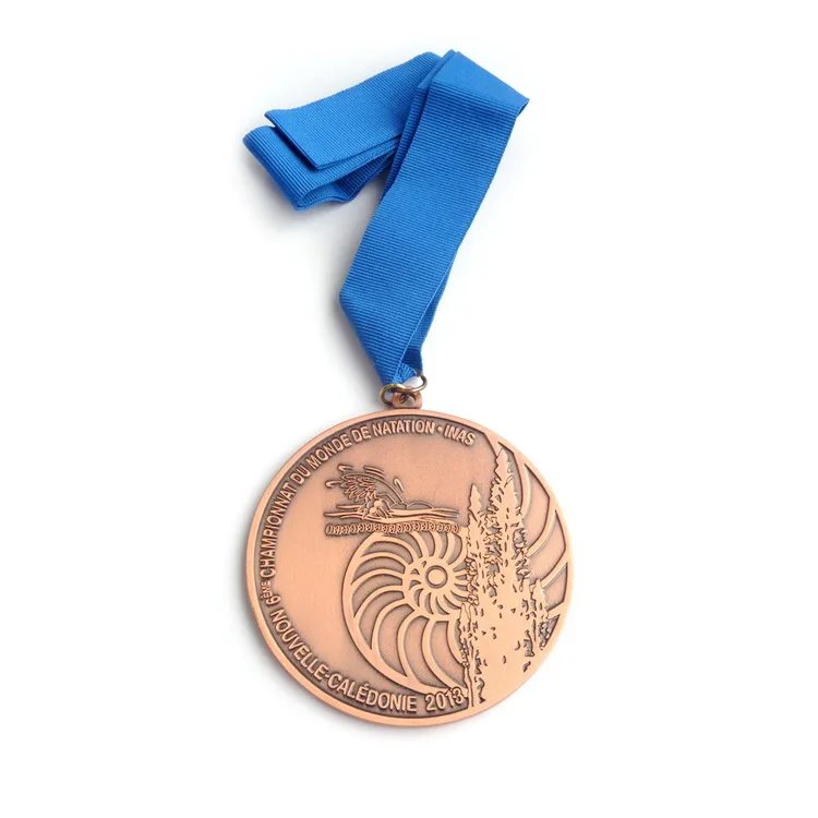 Medallion Balls Antique Color Spinning Medal Religious Qatar National Day Arab Sport Medal Engraving