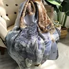 12# sky city blue grey (simple dress) 133 square - 135x135cm