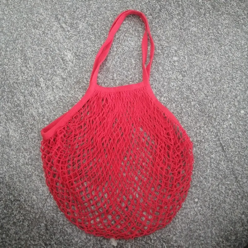 Bolsas de red de hilo de malla de algodón orgánico reutilizables