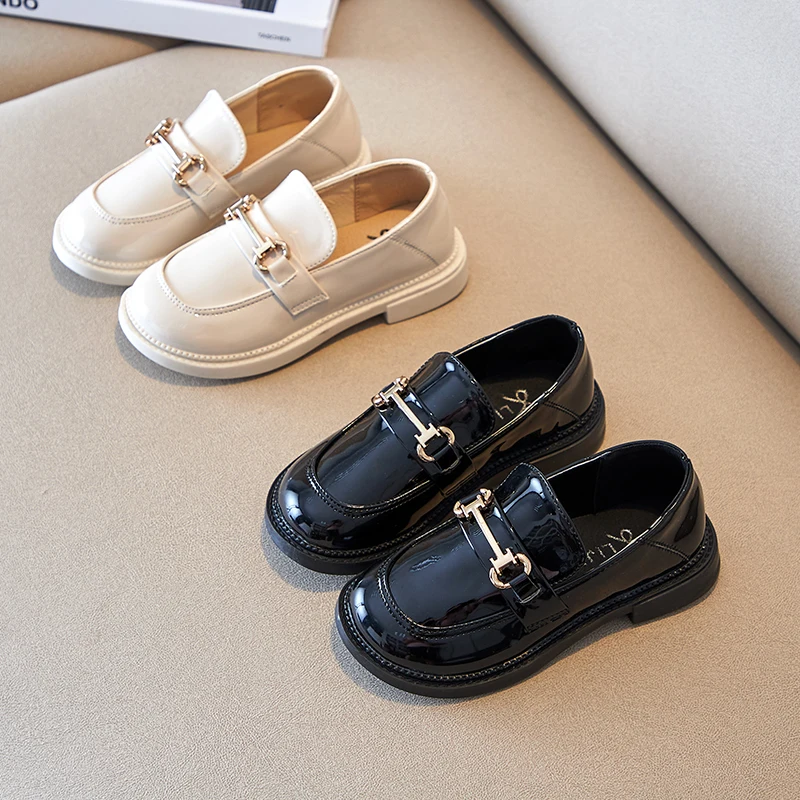 Лоферы без шнуровки для мальчиков, Повседневная Классическая кожаная обувь для школы и детей, новый стиль