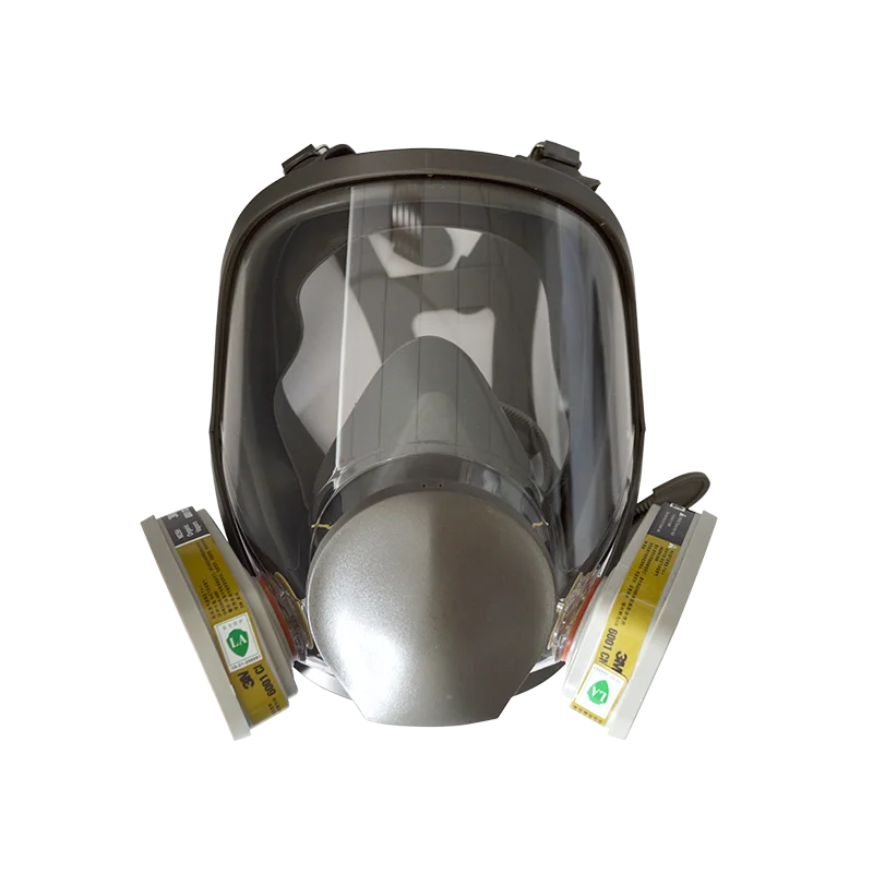 Factory  Respirators Double Filter Industrial Protective Chemical Fire Gas Smoke Tear Full Face Gas Mask