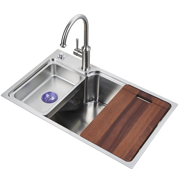 Unique Hand Made Kitchen Sink Small Corner Kitchen Sink Fregadero De Cocina Outdoor Laundry Machine Smart Kitchen Sink with Tray