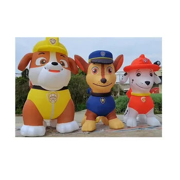 Paw Dog Patrol Model Inflatable Customized Cartoon Animals Model Funny Dog For Decoration