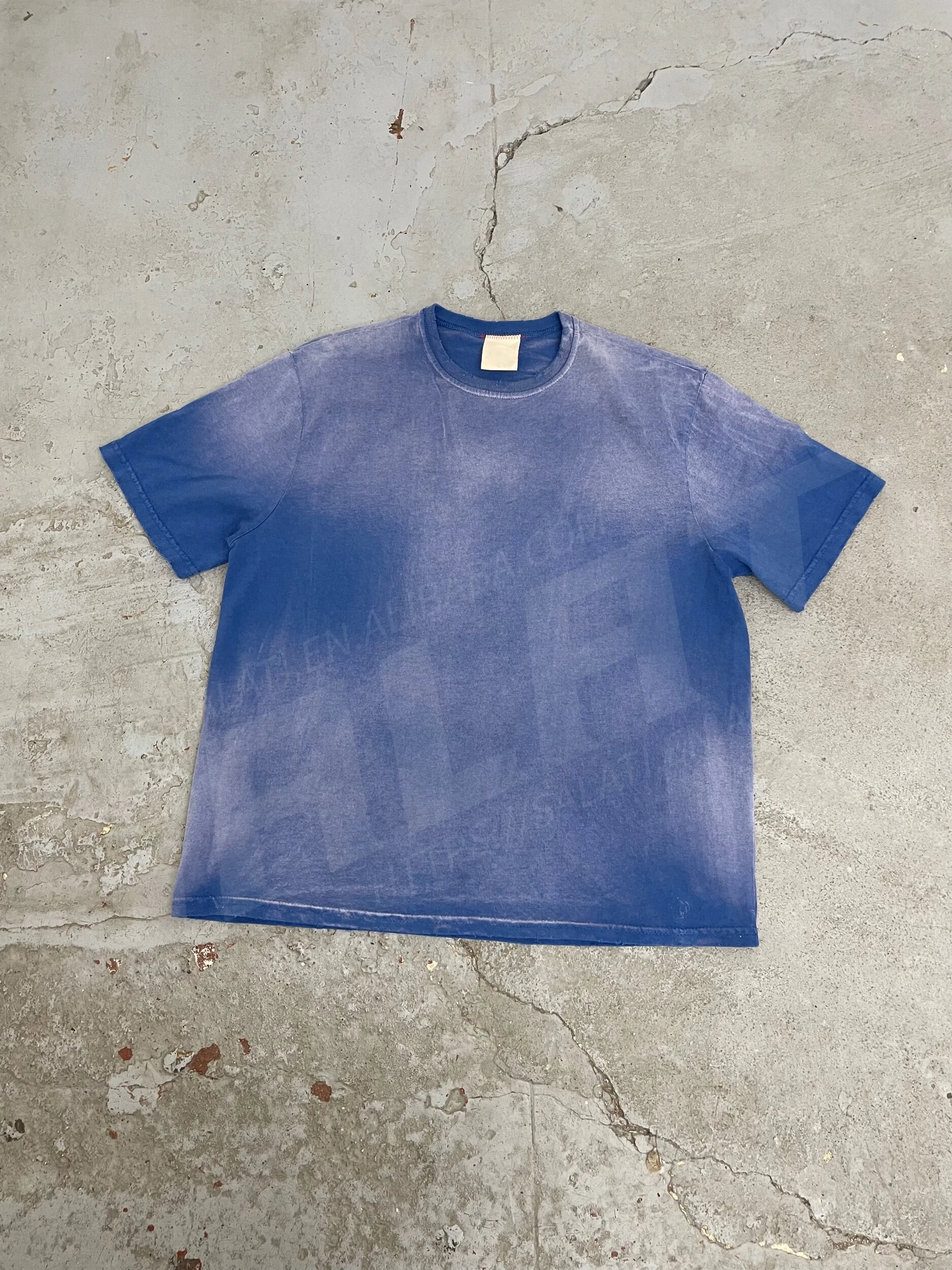 Custom Sun Faded T Shirts 100% Cotton French Plain Streetwear Vintage Distressed Acid Wash Oversized Women Unisex Tshirts Men gallery 8