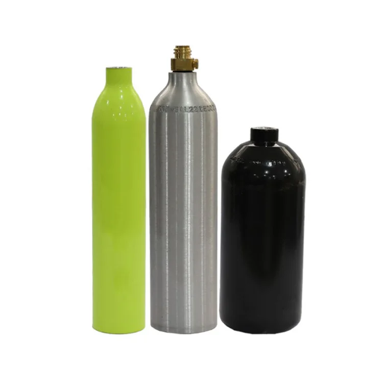 1L 2L 4L 5L 10L Refillable Steel or Aluminum Alloy Co2 tank Cylinder Co2 Gas Cylinder for Beverage Aquarium