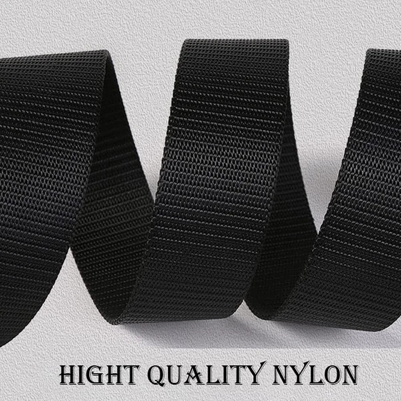 Hiking Tactical Belt Wear-resistant Webbing Riggers Web Belt Heavy Duty Quick Release Metal Buckle Belts