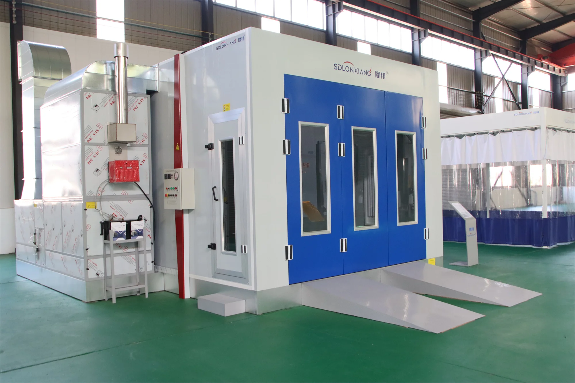 LX3 CE  paint box painting cabin 7m long 4m width car paint booth spray booth auto electric heating spray booth