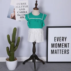 China Alibaba Wholesale Kid Rounded Hem Fancy No Sleeve Blank T Shirt