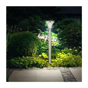 Vertak Stainless Steel Energy Saving Ip44 Waterproof High Brightness Solar Stake Light Wooden Lamp Solar Light
