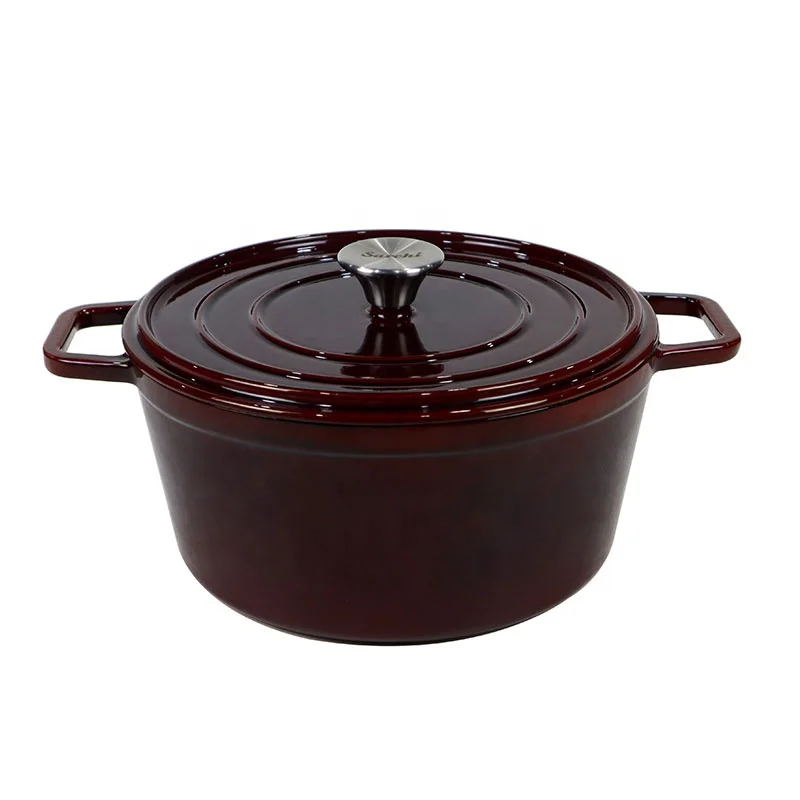 EDGING CASTING Enameled Cast Iron Dutch Oven 2.65QT, Blue