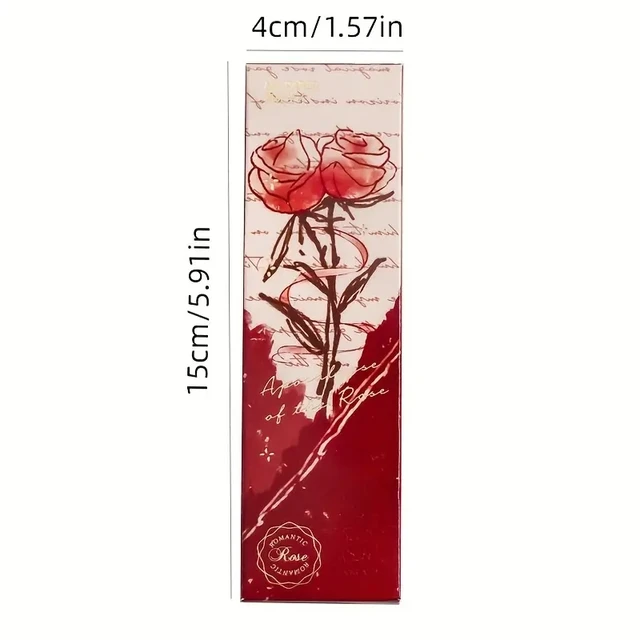 Rose Series Paper Bookmarks  Creative Stationery Vintage Romantic Rose Bookmarks,Journal DIY Decor