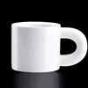glossy white mug