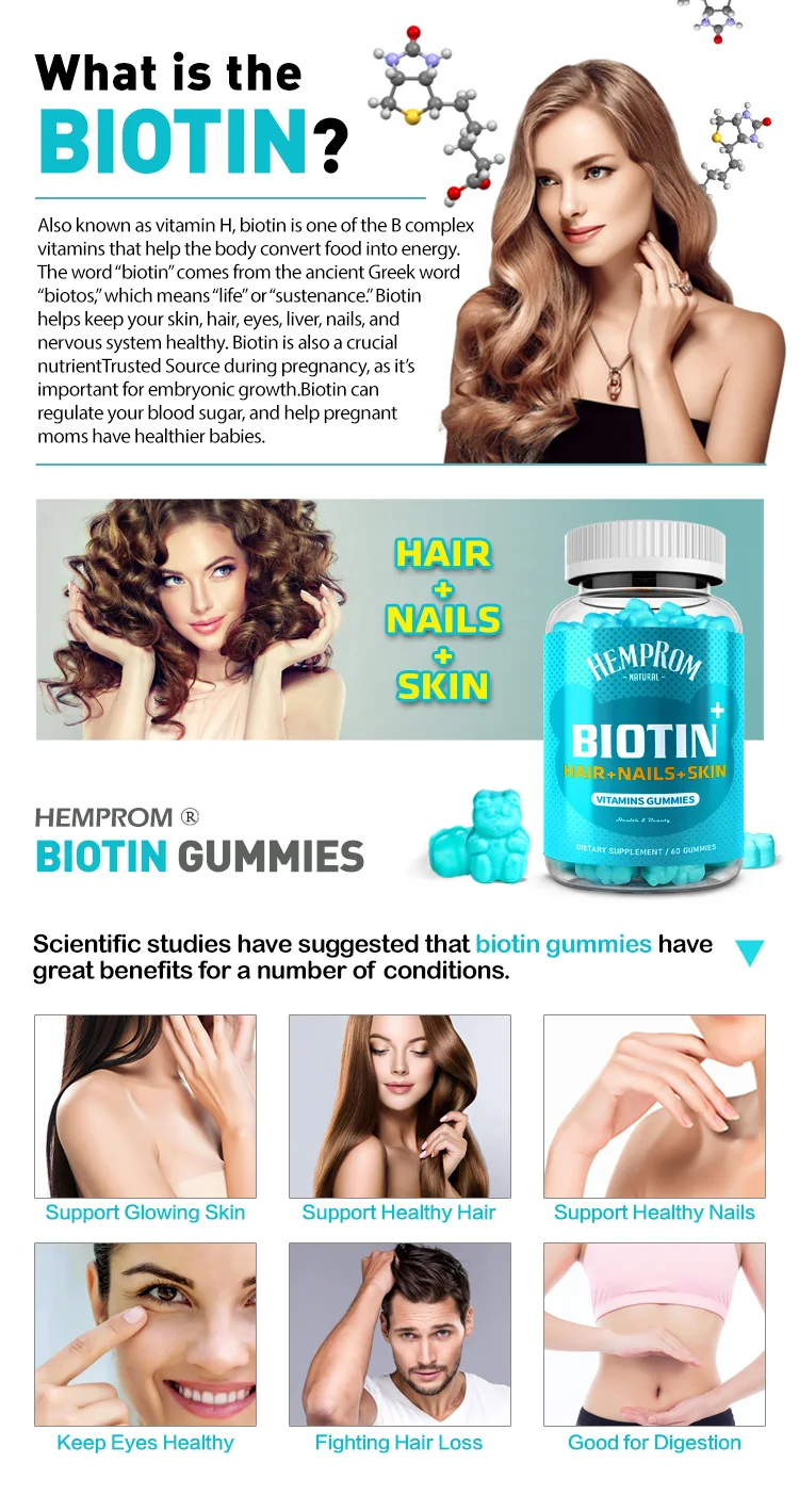 Promotes Hair Growth Biotin Vitamin Hair Gummies Bears Supplement Buy Biotin Gummies Private 7448