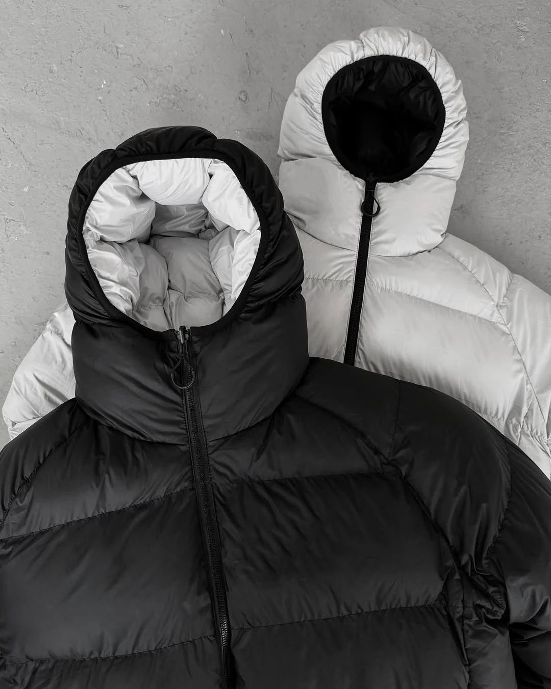 Salati Custom High Quality Wadded Bubble Coats Hood Men Puffer Jacket Oversize Nylon Windbreaker Winter Warm Jackets gallery 2
