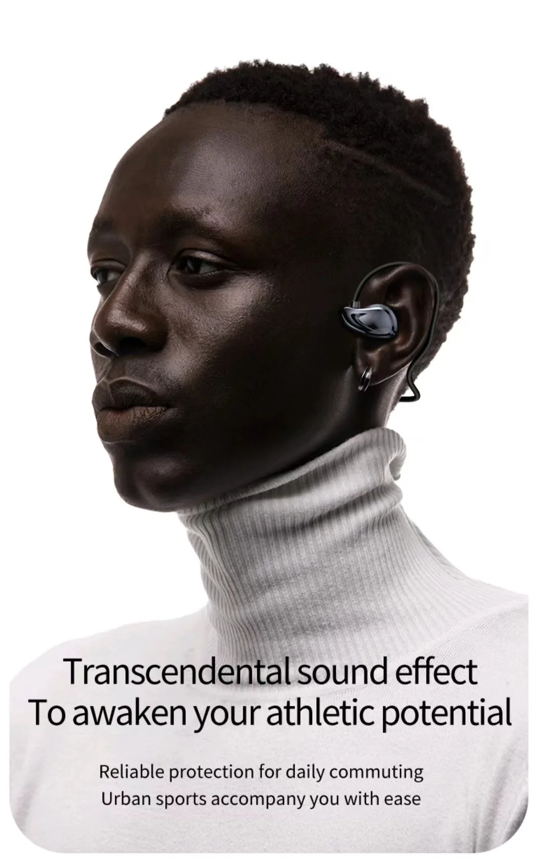 TWS Ture Wireless Earbuds KM-A60 Air Bone Conduction Comfortable on Ear Headphone