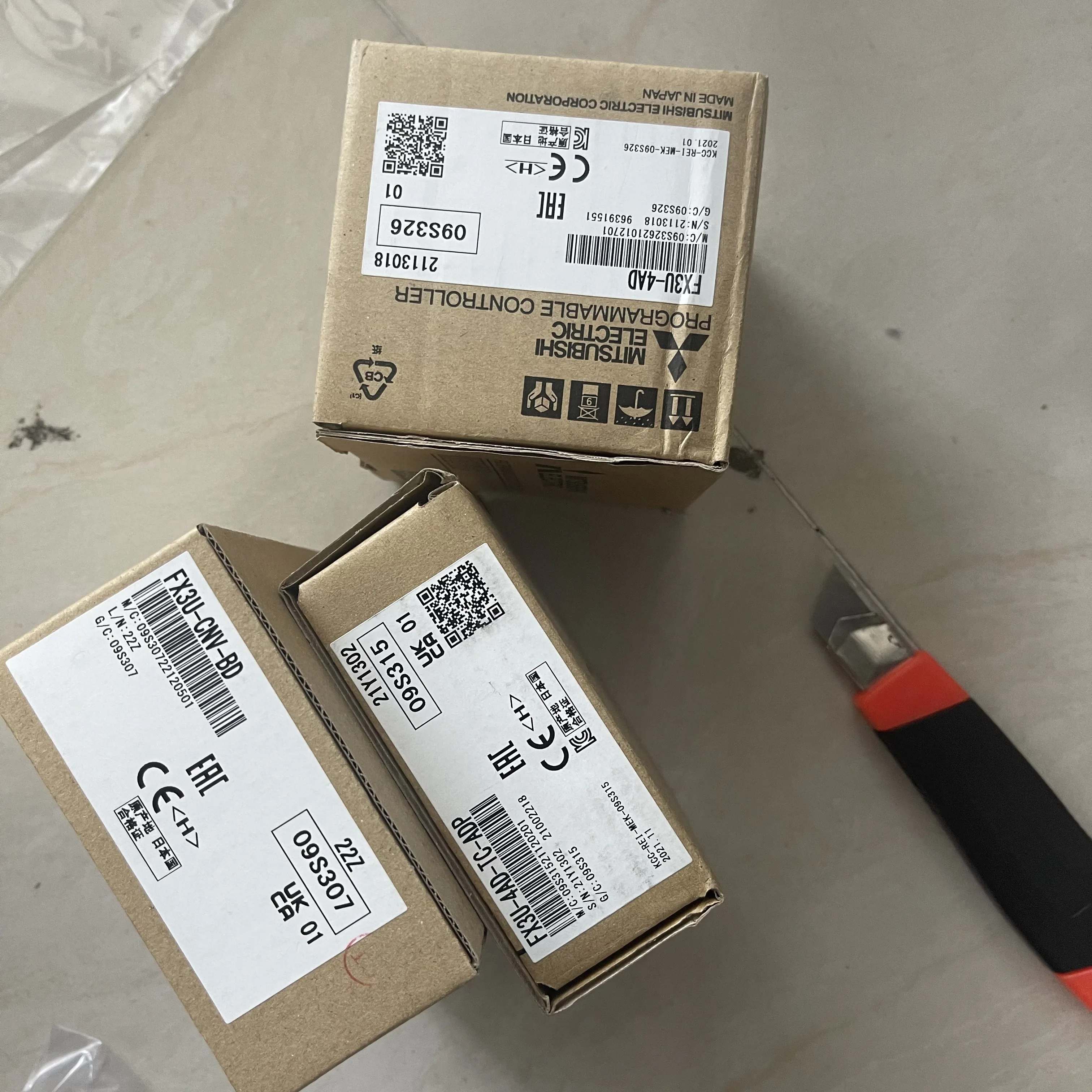 Mitsubishi PLC Expansion Module FX3U-4AD FX3U-4AD-TC-ADP