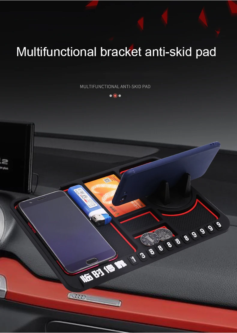 New arrival dashboard non slip multifunctional cell phone GPS holder mat pad for car