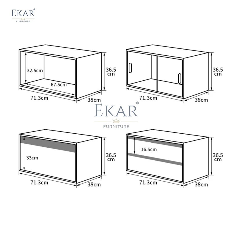 product new design cherry wood multifunctional storage combination cabinet for living room-65