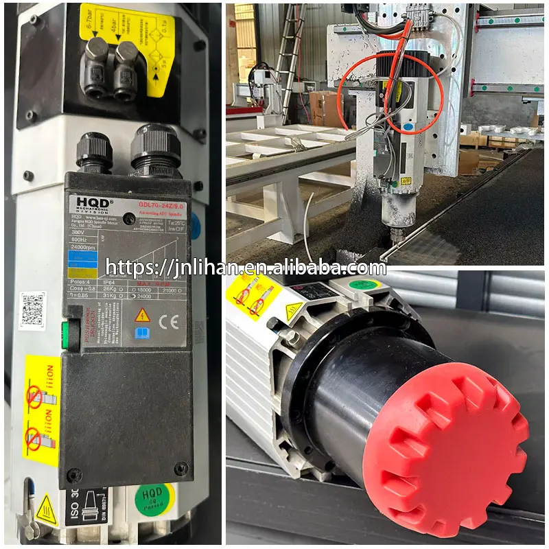 HQD 9kw GDL70-24Z/9.0 Iso30 Spindle for CNC Router Machine