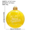 Yellow leaves - Christmas ball