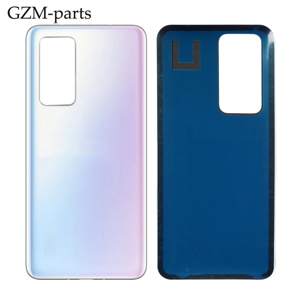 Стеклянная задняя крышка Запасные части для Huawei P40 Pro задняя крышка батарейного отсека двери ремонт корпуса