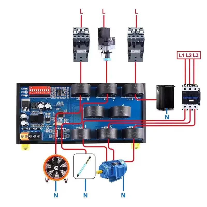 8/12 AC Current and Voltage Detection 0-50A Module Isolation RS485 Communication Acquisition Transformer