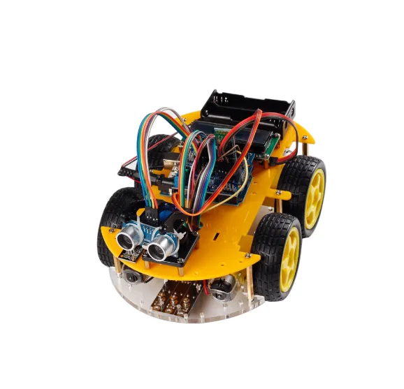 4wd Diy Bt Multi-function Smart Intelligent Robot Tracking Obstacle ...
