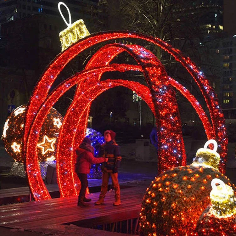 2022 New Design Outdoor Street Display Giant Motif Light Decorations for Christmas