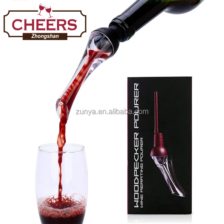 Red Wine Acrylic Aerator Pour Spout Bottle Stopper Decanter Pourer Aerating MA 