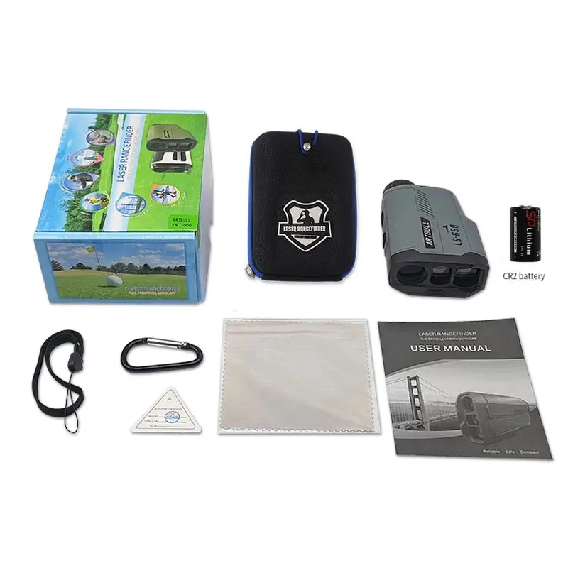 ARTBULL Laser Distance Meter Rangefinder for Hunting Golf Rangefinder LS-650m Slope Flag-Lock Slope Pin
