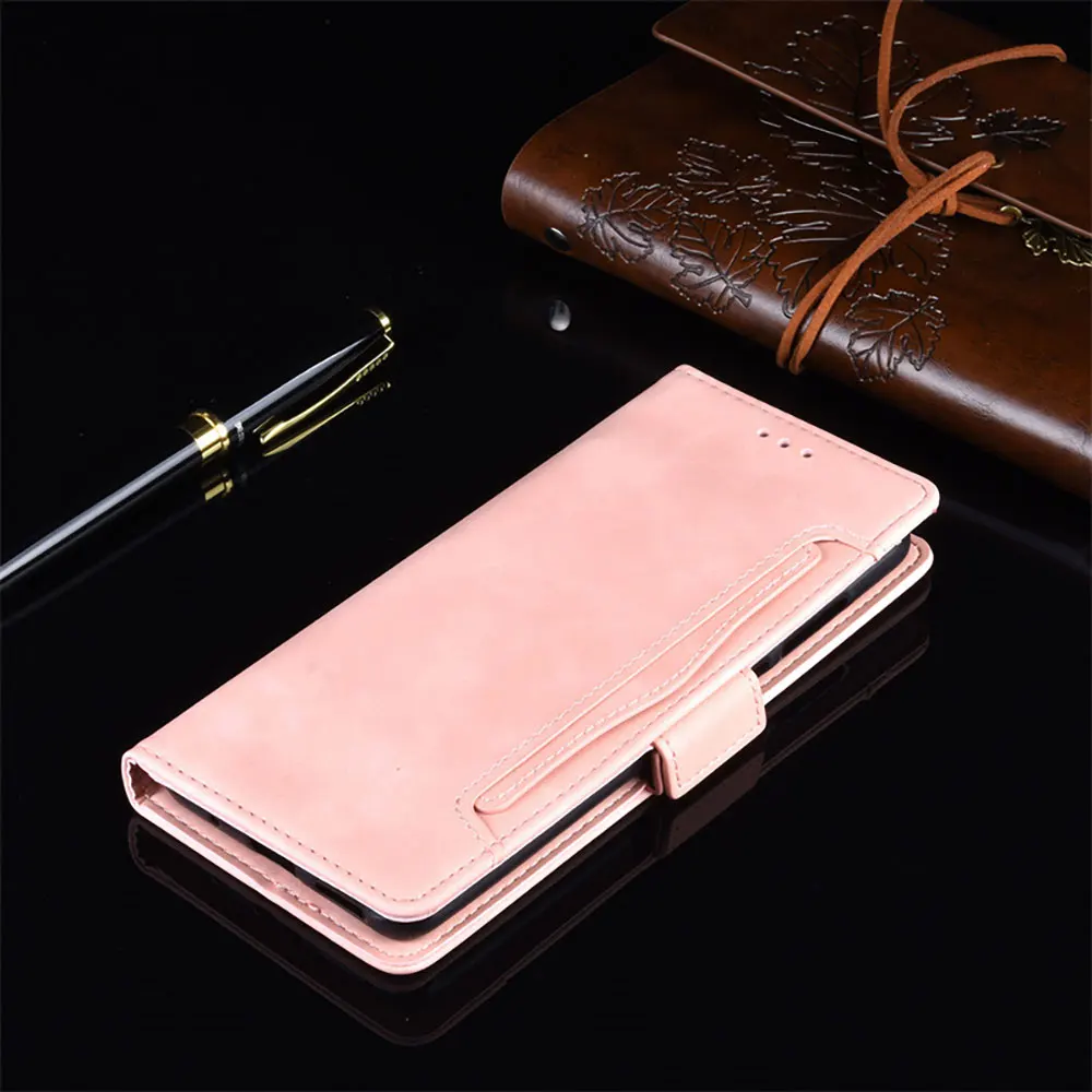 Soft PU Leather Mobile Phone Case with Two Side Card Wallet Matte Cell Phone Cover For Alcatel 1B details