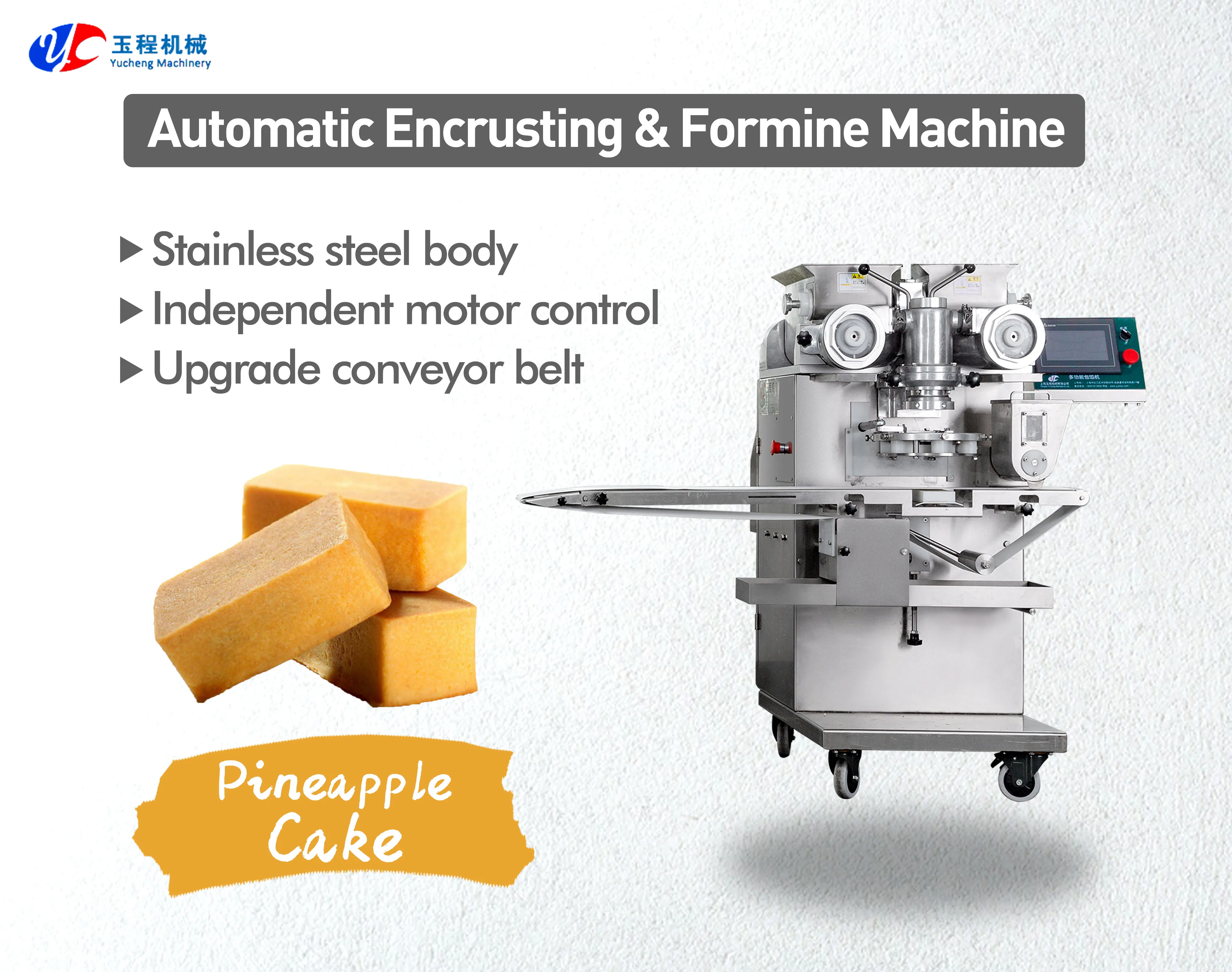 New Design Hot Selling 304 Stainless Steel Pineapple Cake Encrusting Machine for Food Factory supplier