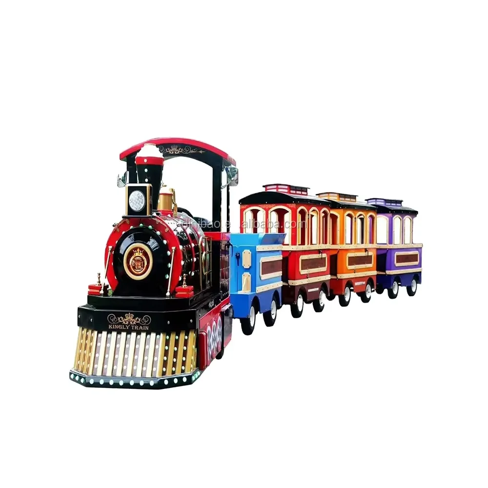 Atractivas máquinas de juego de tren sin rieles, tren de centro comercial  para niños turísticos para el parque temático