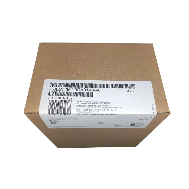 new original 6es7361 3ca01 0aa0 siemens 6es7 361 3ca01 0aa0 6es7361 3ca01 0aa0  simatic s7 300 im361 interface module used for central controller expansion in s7 300 plc systems connects central rack with expansion racks -1