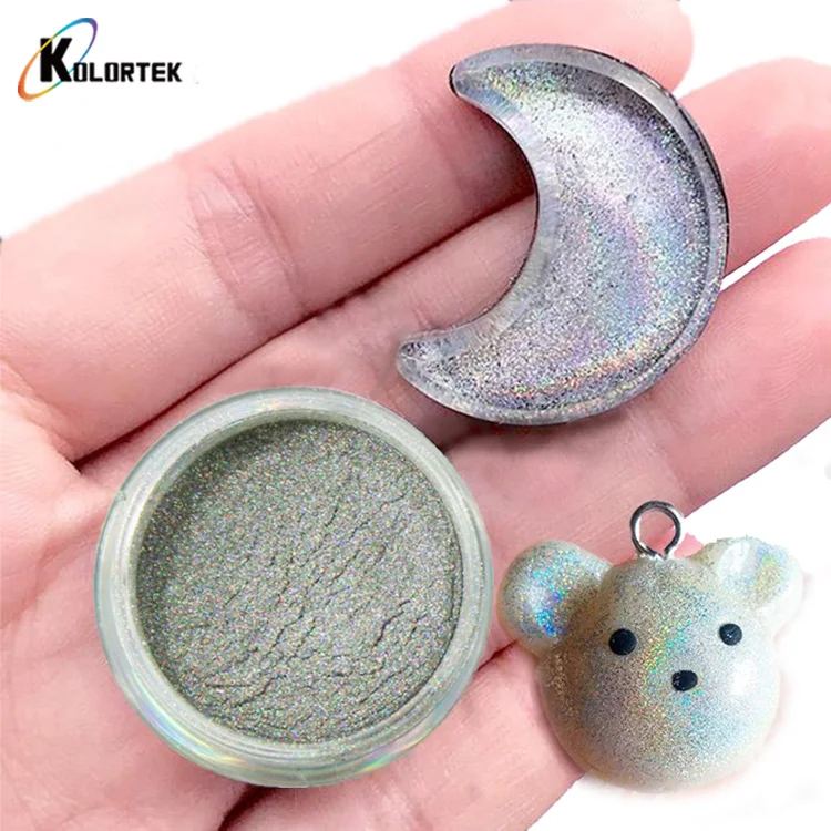 Kolortek Chrome Rainbow Pigment Powder Spectraflair Holographic Resin Coatings Paint Pigment